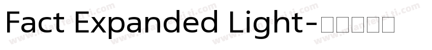 Fact Expanded Light字体转换